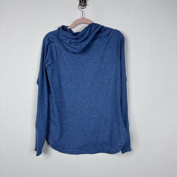 Athleta Uptempo Hoodie Sweatshirt Chrome Blue/ Light Chrom Small #A1157 - Picture 4 of 8